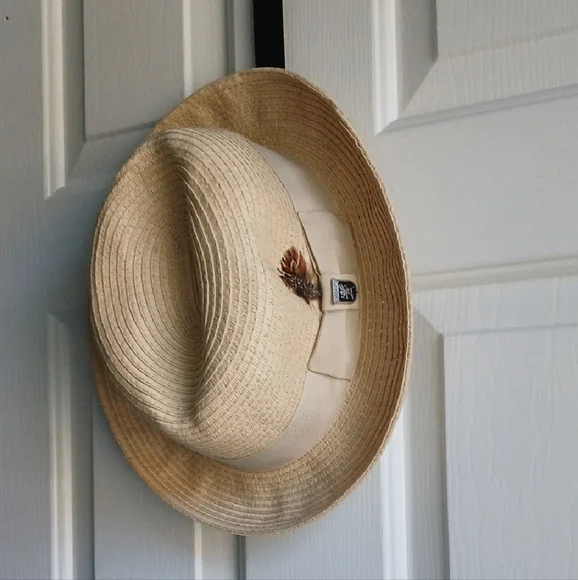 Stacy Adams Tan Fedora 100% Toyo Hat with Classic Design - Picture 5 of 7